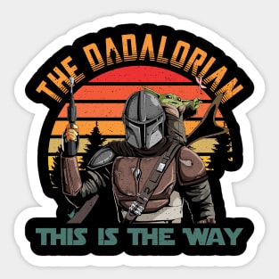 Dadalorian This IS The Way Gift for Men Father's Day Sticker